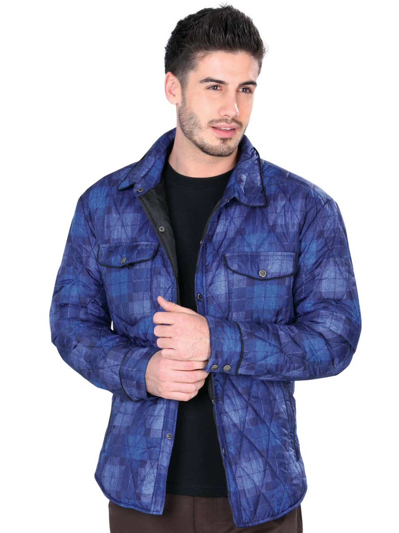 Men's Plaid Jacket El General Blue
