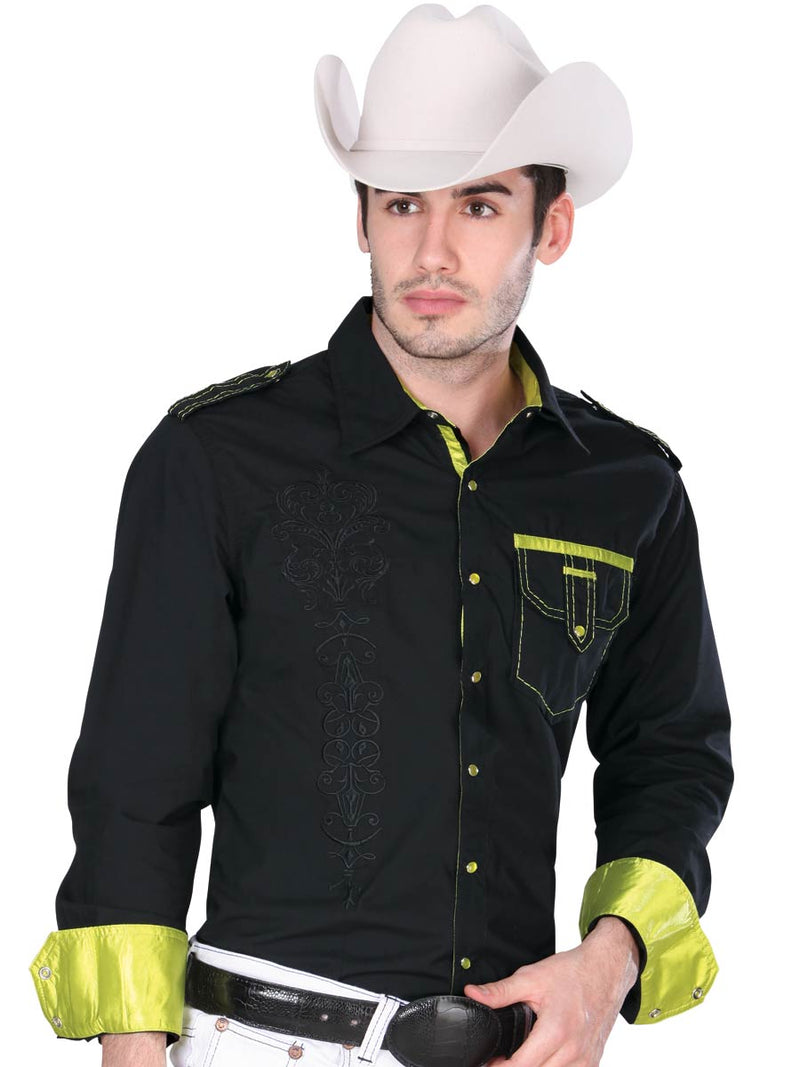 Men's Cowboy Shirt El General Black