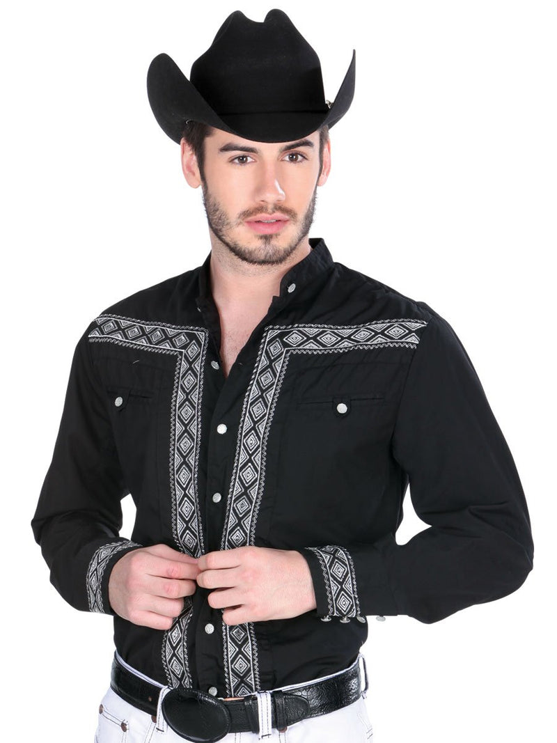 Men's Charro Shirt El General Black
