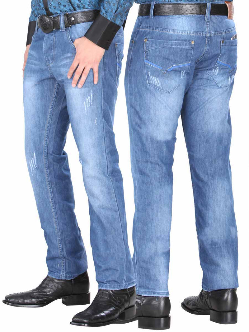 Pantalon Mezclilla Touch & Go H45-1526/1534 75%algodon 25%polyester Azul