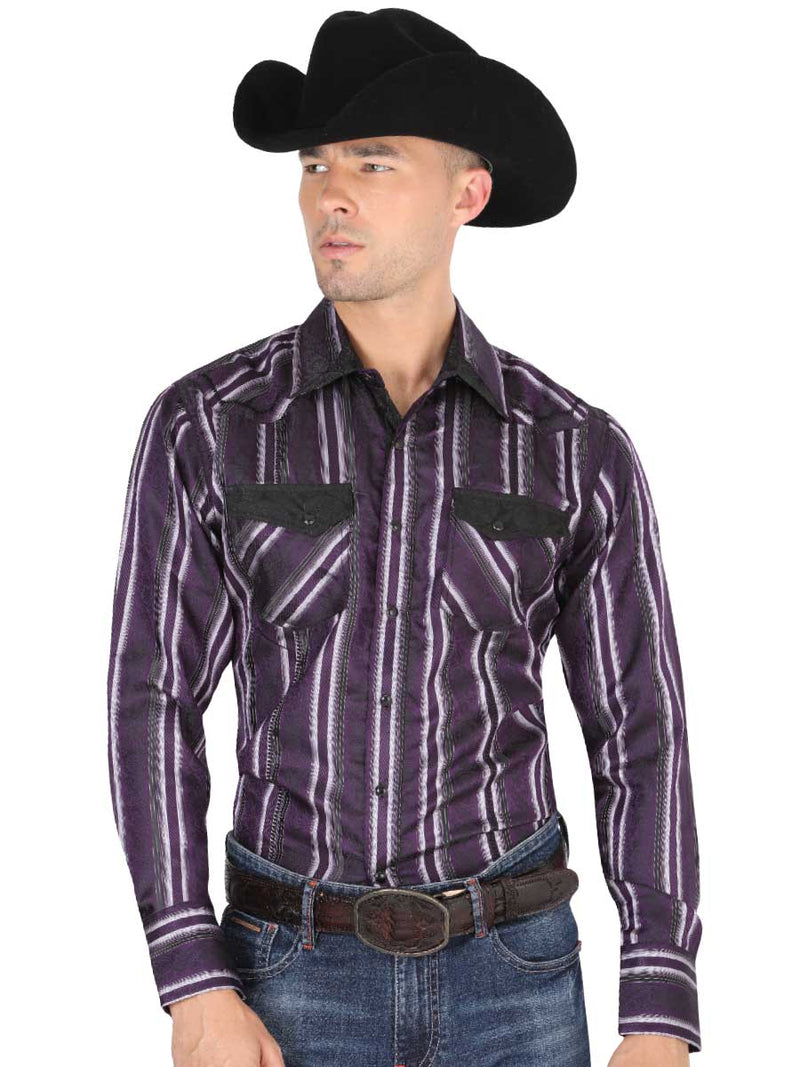Men's Casual Shirt El General Purple