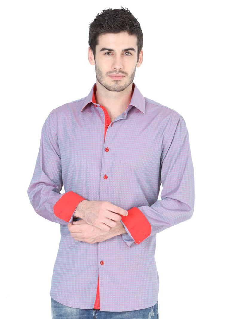 Men's Casual Shirt Centenario Gray/Red