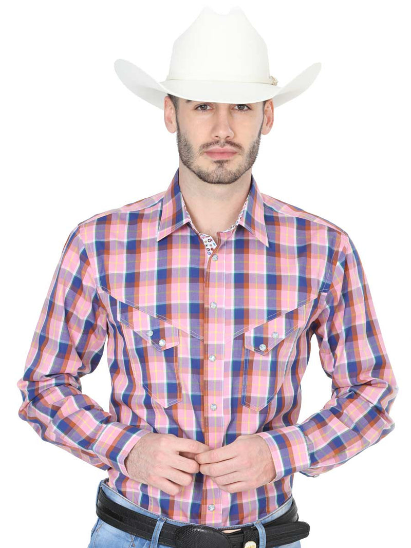 Men's Cowboy Shirt Centenario Coral