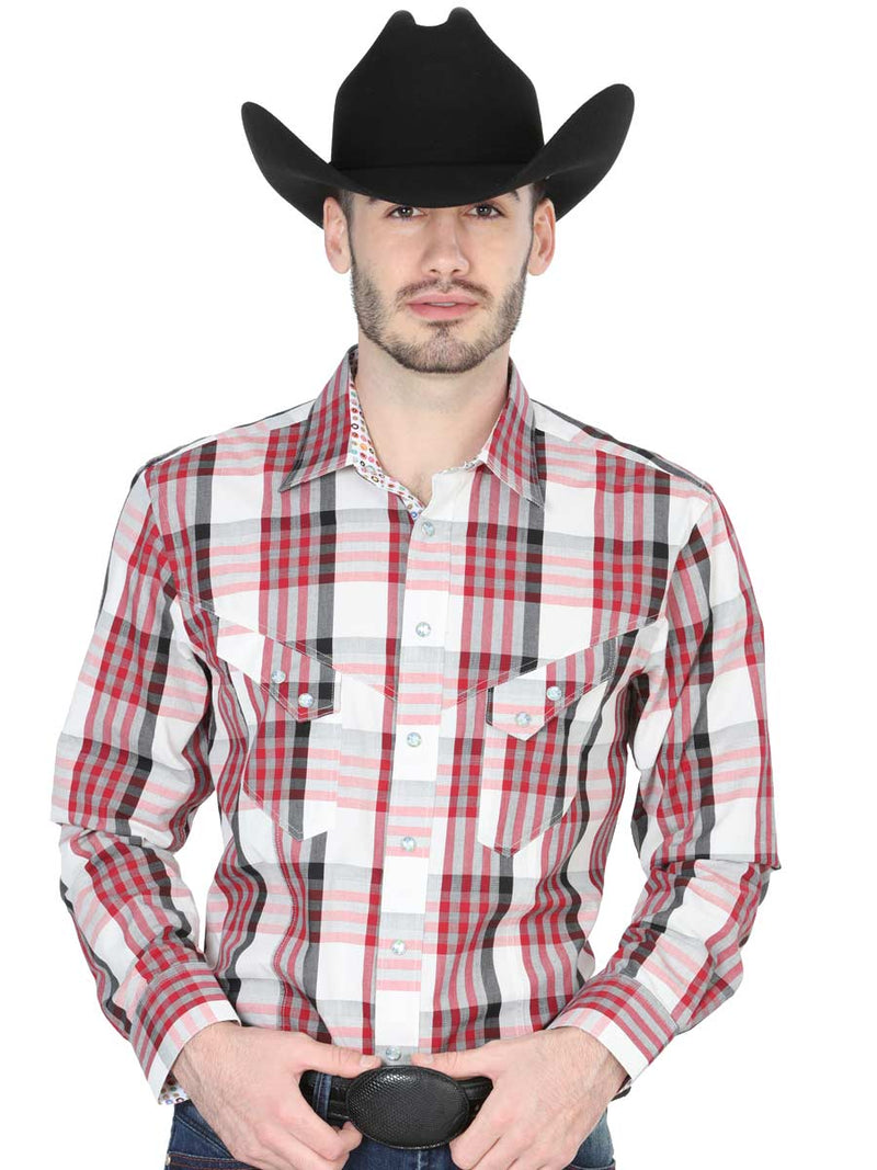 Men's Cowboy Shirt Centenario Red