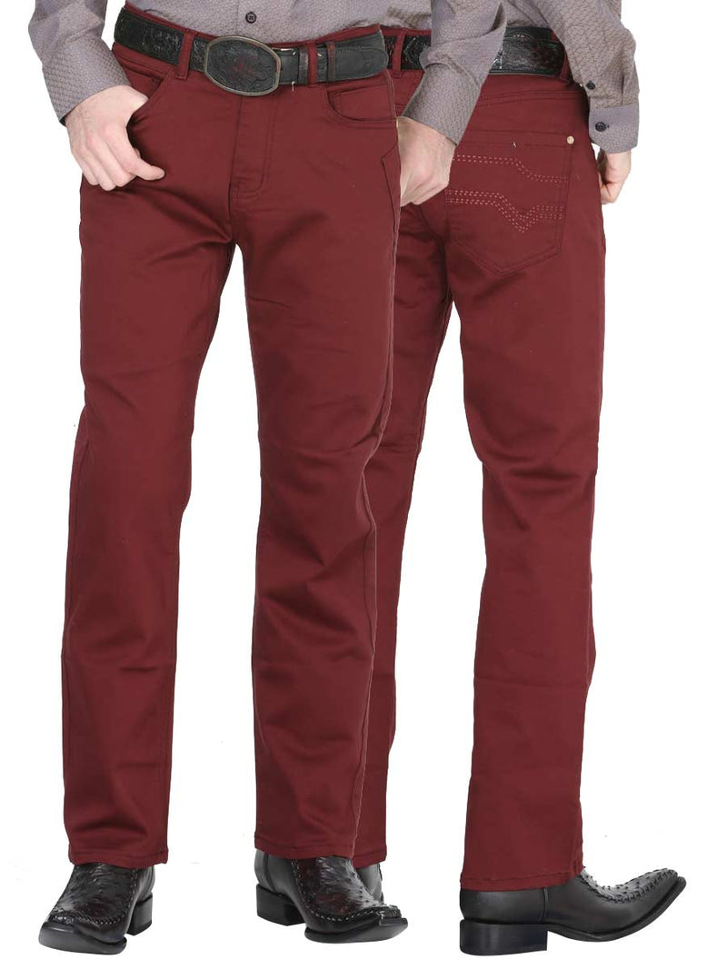 Pantalon  Centenario Zcp+74256alevi-2150 98.5% Cotton 1.5% Spandex Rojo