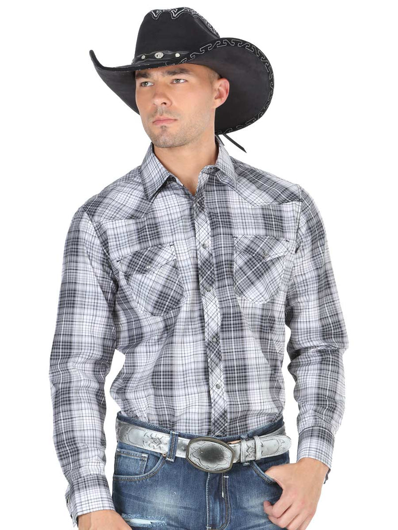 Men's Cowboy Shirt El General Gray