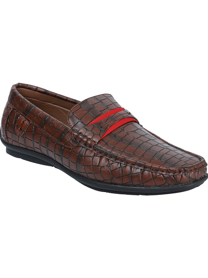 Men's Casual Loafer Shoe El General Synthetic Brown